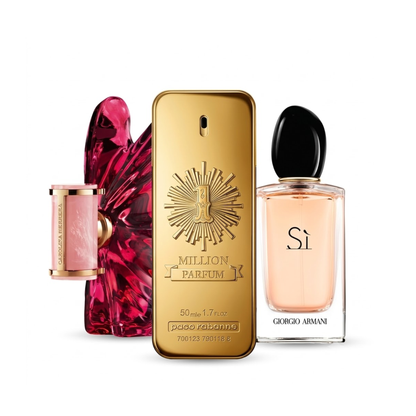 Set de 3 parfumuri | Sospiro La Bomba, Armani Sì, Paco Rabanne 1 Million 100 ml