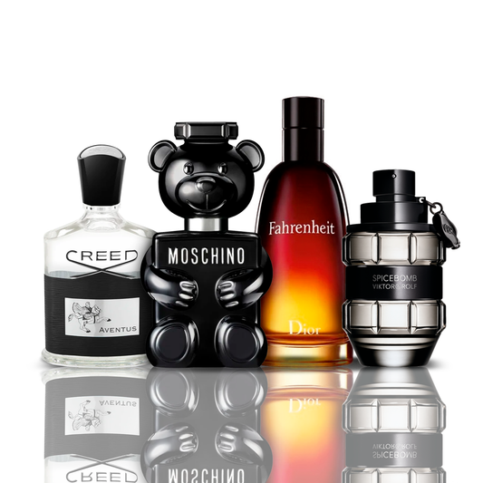 Set de 4 parfumuri | Creed Aventus + Fahrenheit + SpiceBomb + Toy Boy Moschino 100 ml